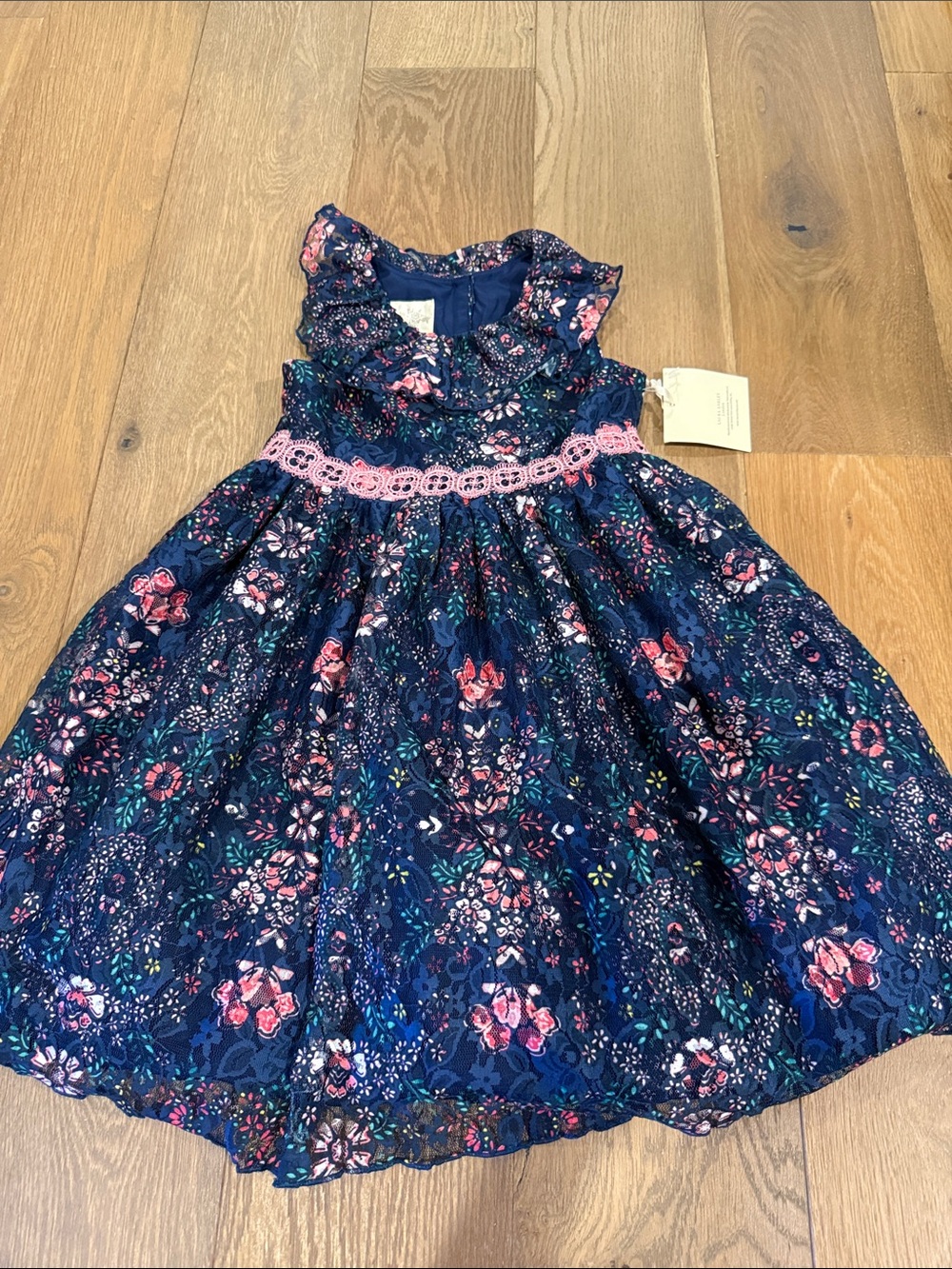 NWT Laura Ashley Floral Lace Party Dress - 4